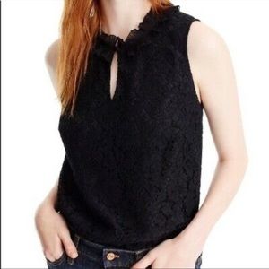 J. Crew Lace Sleeveless Blouse
